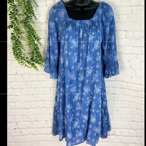 𝅺NAIF Floral Print Off the Shoulder Dress M NWT